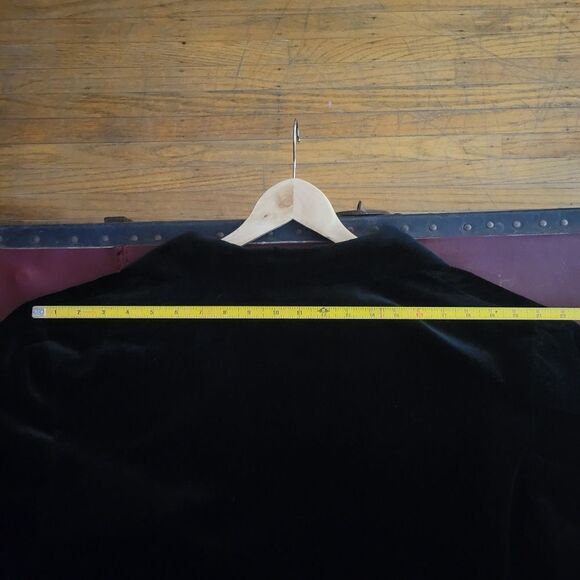Plus Vintage Velvet Blazer Jacket - Picture 12 of 16